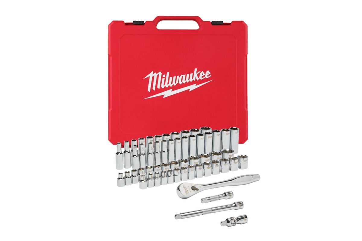 Набор торцевых головок Milwaukee 4932464946, 56 предм., красный