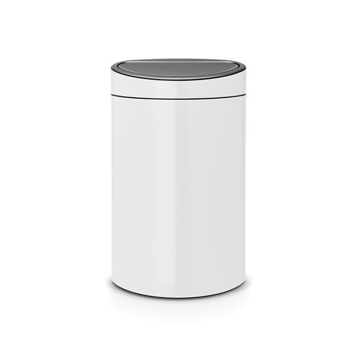 Мусорный бак Brabantia Touch Bin, 40л, белый 114984