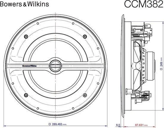 Акустическая система встраиваемая потолочная Bowers & Wilkins CCM382