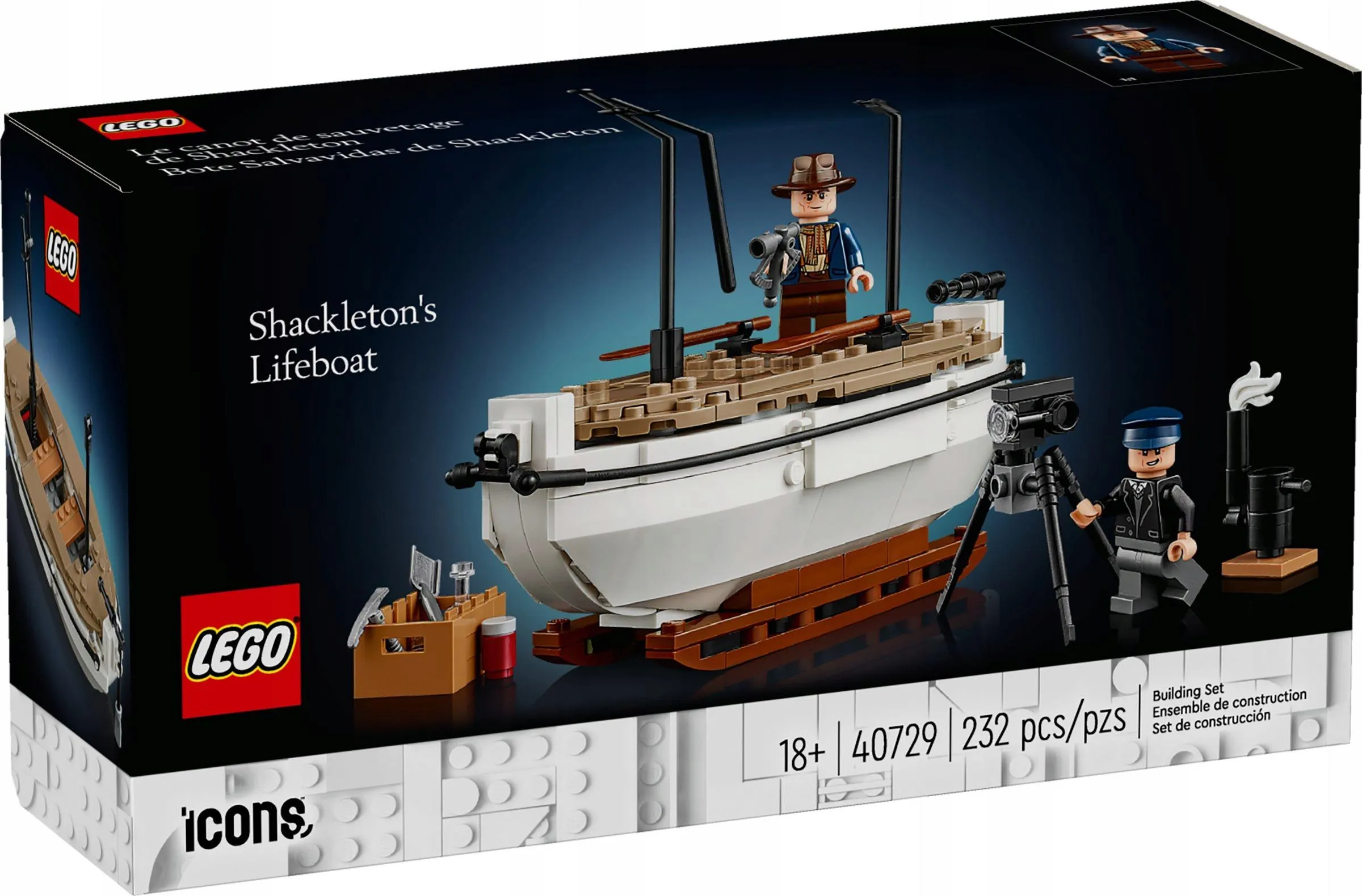 Конструктор LEGO Icons 40729 Шлюпка Шеклтона