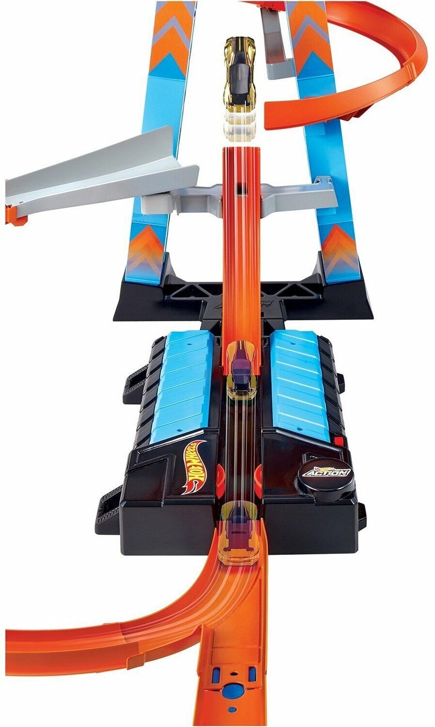 Трек Hot Wheels Sky Crash Tower GJM76/GWT39, голубой