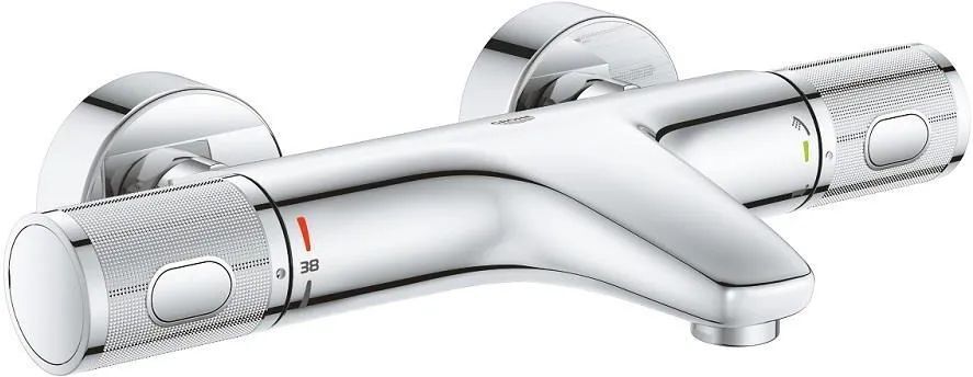Смеситель для ванны с термостатом настенный Grohe Grohtherm 1000 Performance 34830000 хром