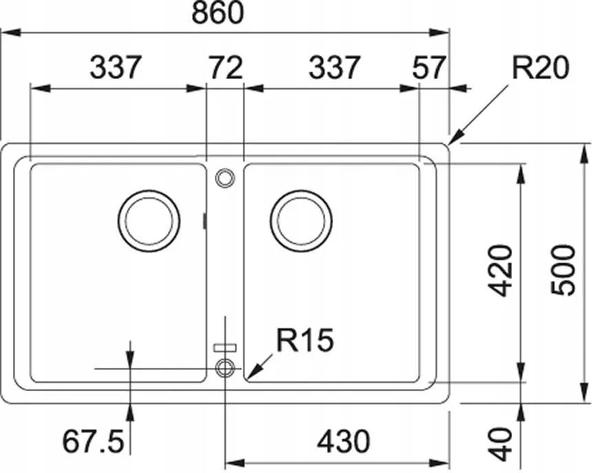 Кухонная раковина Franke BFG 620 114.0298.967, оникс