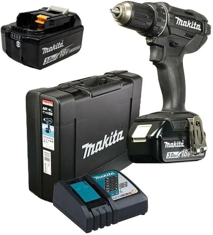 Ударная дрель Makita DDF482RFEB 18V LXT с АКБ 2x3,0 Ah и ЗУ