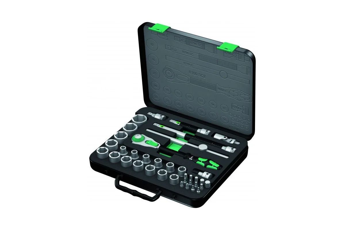 Wera трещотка zyklop 1/2 8100 C 2 в метрическом наборе 05003645001