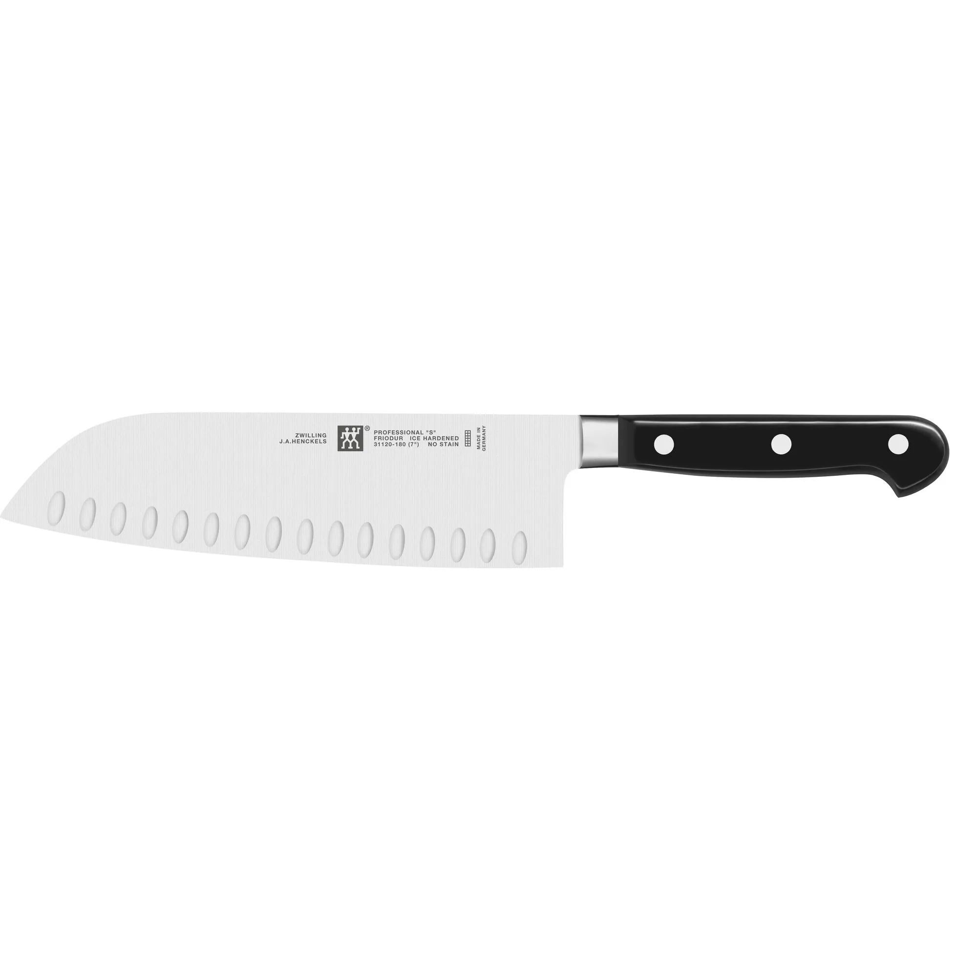 Профессиональный нож Сантоку Zwilling "S" с полым лезвием, 18 см 31120-181