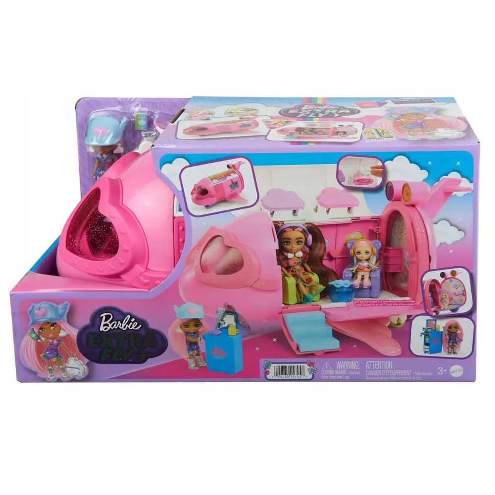 Самолет Mattel Barbie Extra Fly (HPF72)