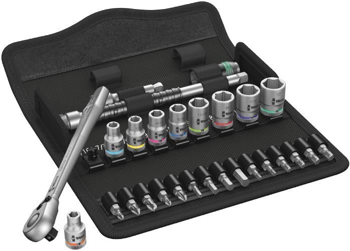 Набор инструментов Wera 8100 SA 11 Zyklop Metal 05004021001, 1/4", 28 шт.
