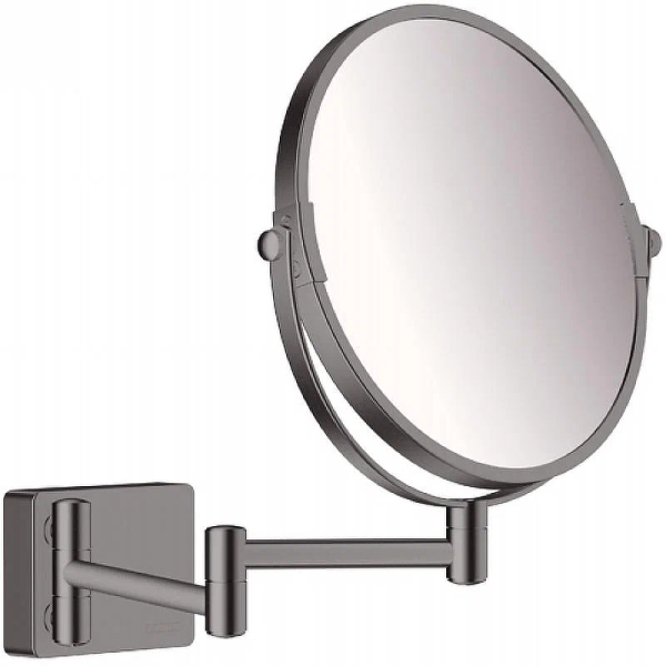 Косметическое зеркало Hansgrohe AddStoris 41791340, шлифованный черный хром
