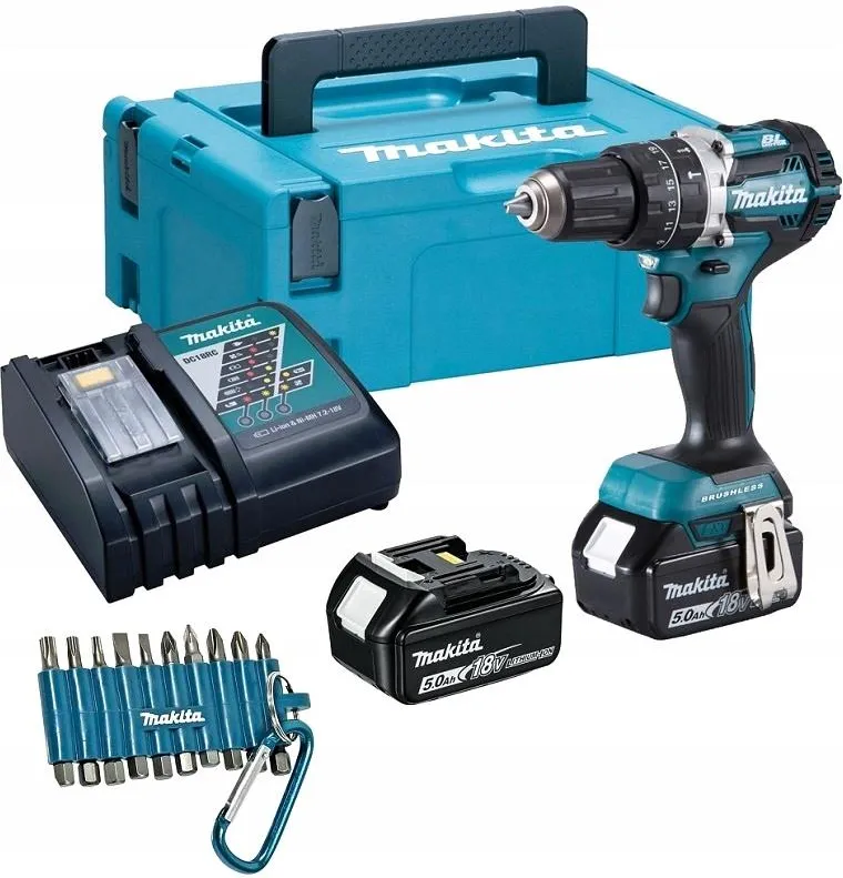 Дрель-шуруповерт ударная аккумуляторная Makita DHP484RTJ