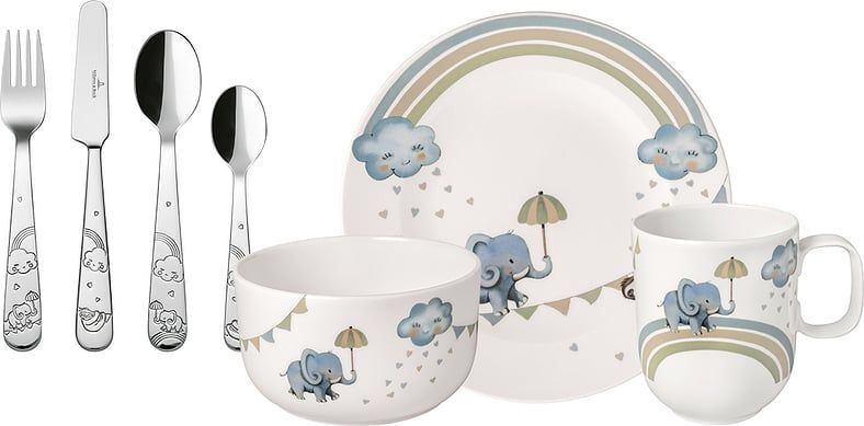 Набор детской посуды Villeroy & Boch Elephant Boho Kids 7 предметов
