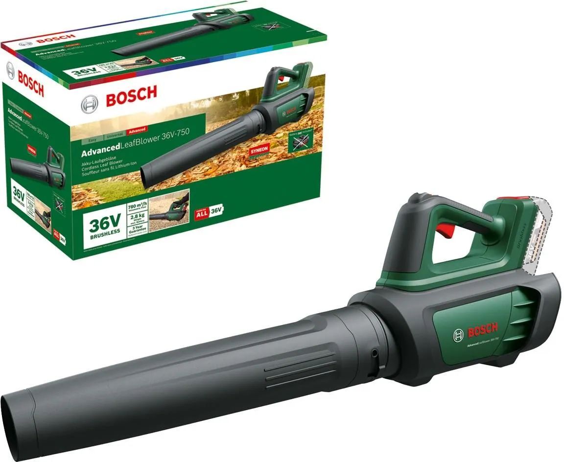 Аккумуляторный воздуходув Bosch AdvancedLeafBlower 36V-750 (06008C6001)
