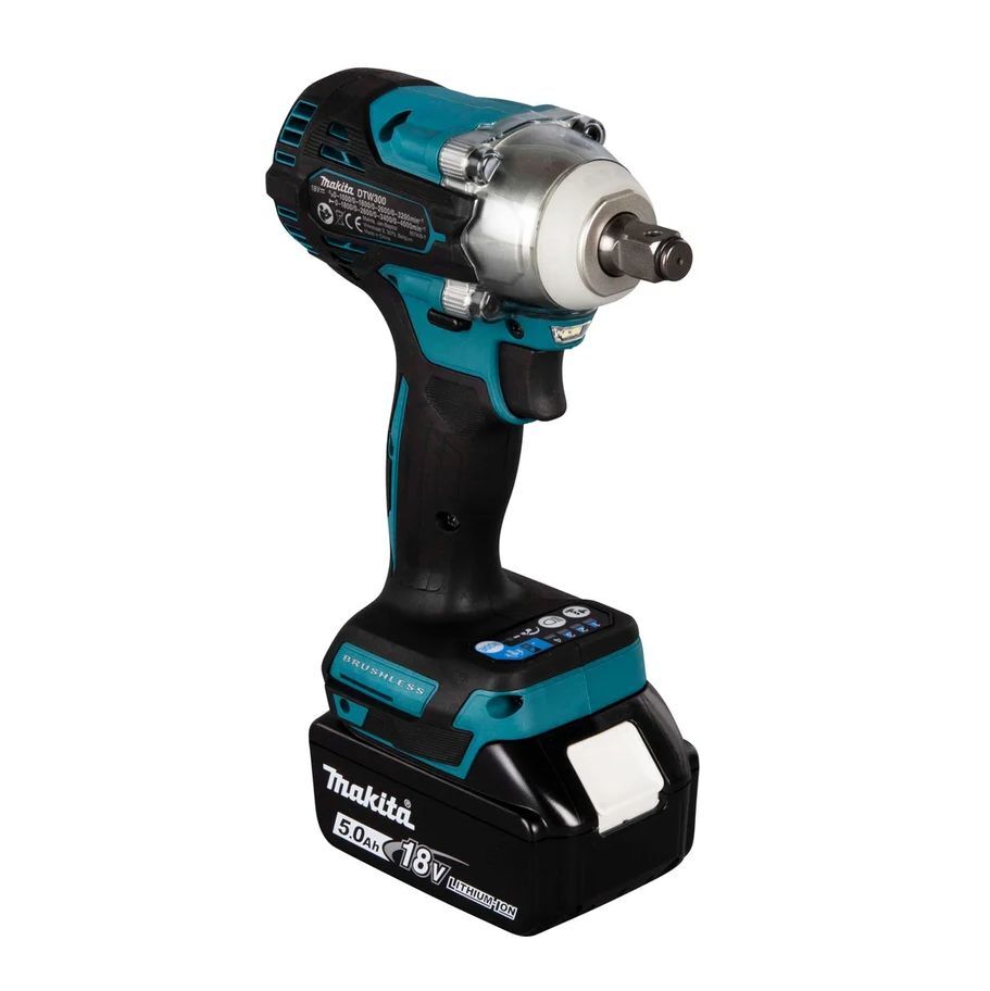 Ударный гайковёрт Makita DTW300RTJ 18V с АКБ 2x5,0 Ah и ЗУ