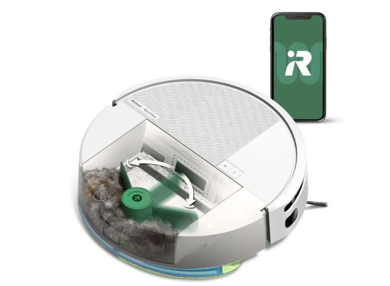 Робот-пылесос iRobot Roomba 205 DustCompactor Combo L121240, белый