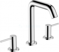Смеситель для раковины Hansgrohe Tecturis S 3-отверстия 150 Push-Open, хром 73330000