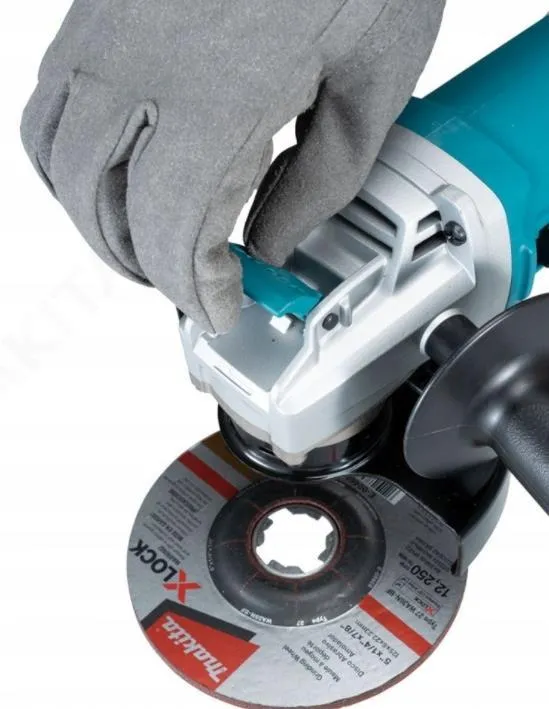 Угловая шлифовальная машина Makita X-LOCK GA5080RX02 1400 Вт, X-LOCK, защитный кожух и боковая рукоятка