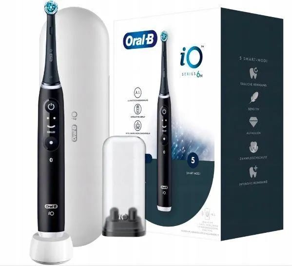 Электрическая зубная щетка Oral-B iO6N BlackLava 2 головки + футляр