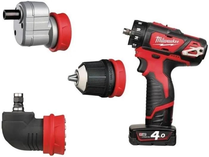 Дрель-шуруповёрт Milwaukee M12 BDDXKIT-202C 2 2.0 Ah и ЗУ 4933447836