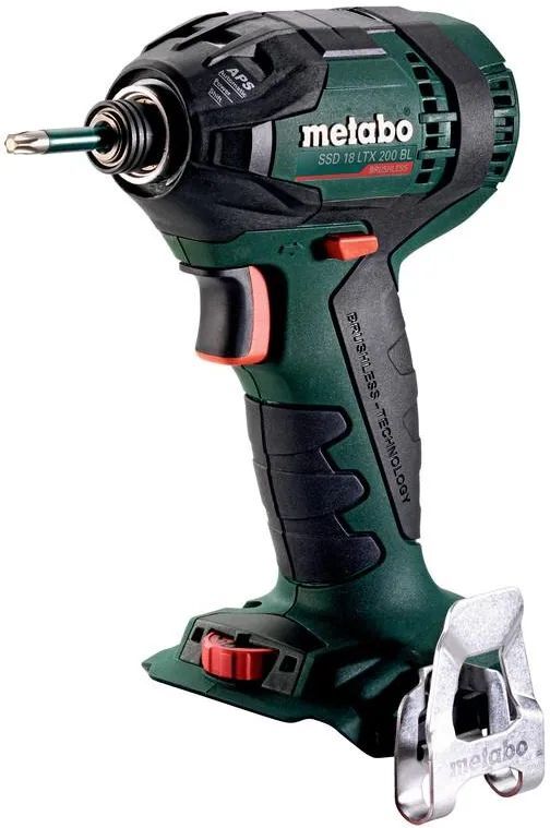 Аккумуляторный ударный гайковерт Metabo SSD 18 LTX 200 BL 602396840 в кейсе metaBOX с 2 аккумуляторами Li-Power 18 V/2.0 Ah и ЗУ