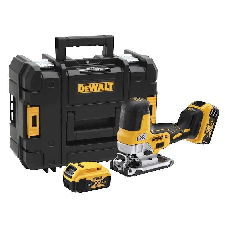 Аккумуляторный бесщеточный лобзик DeWALT DCS335P2 в кейсе, с 2 аккум и ЗУ
