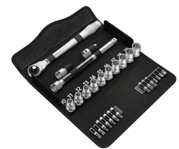 Wera торцевые ключи 10-19 мм 1/2 набор 28 cz. трещотка Zyklop Metal Push 05004077001