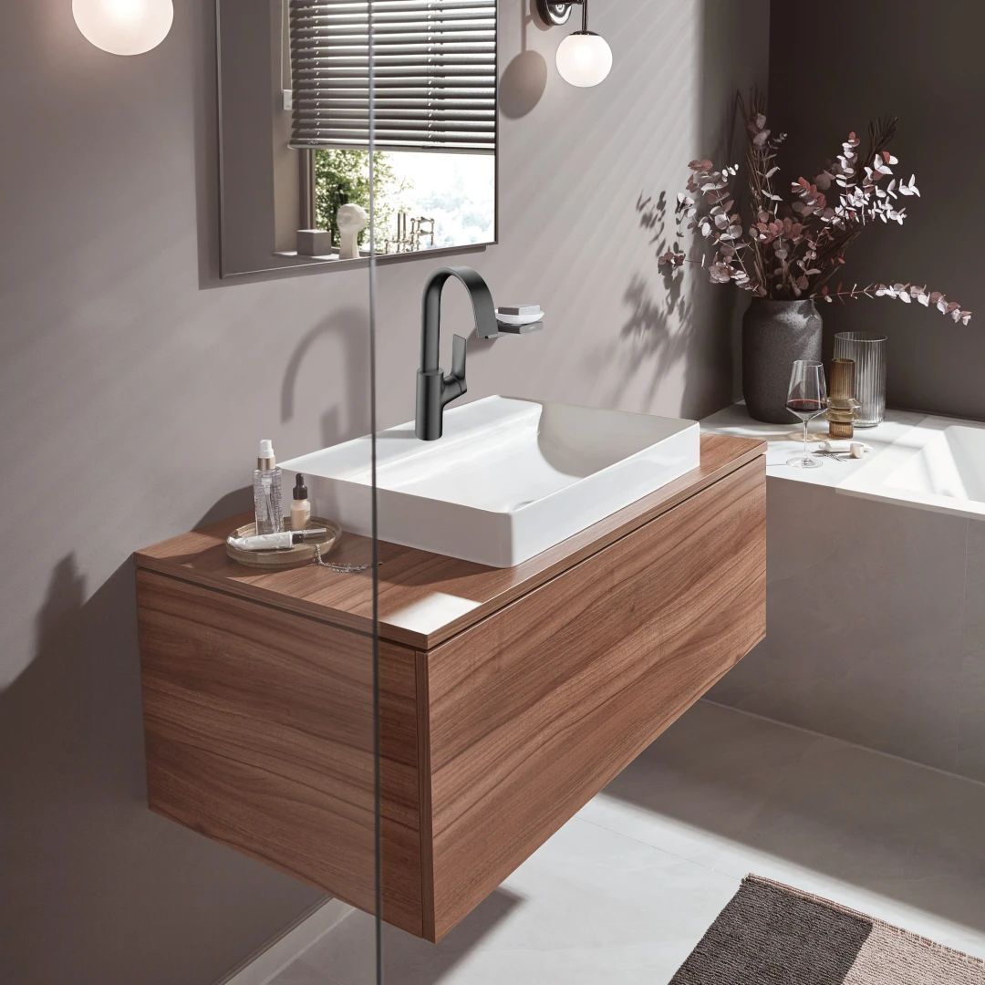 Смеситель для раковины Hansgrohe Vivenis 75032340 матовый черный