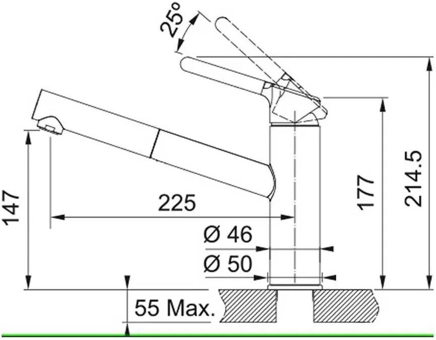 Кухонный кран Franke Orbit pull-out 115.0623.147, капучино
