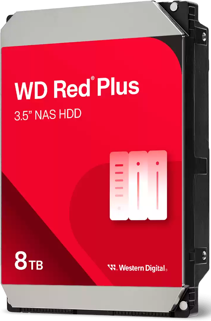Серверный жесткий диск Western Digital Red Plus 8TB (WD80EFPX)