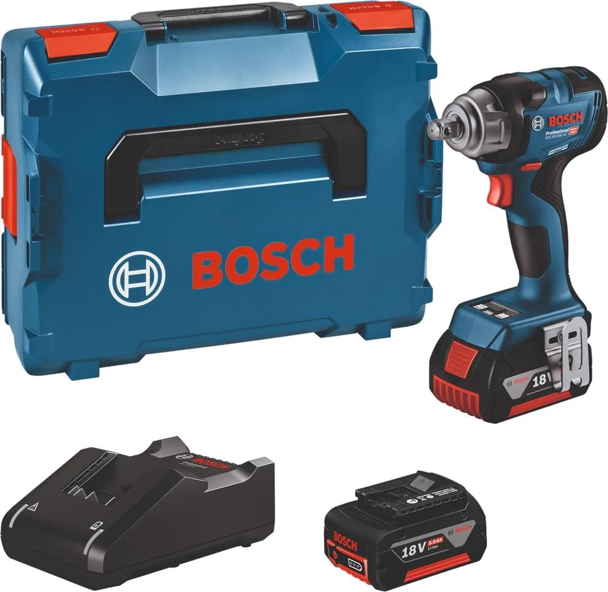 Аккумуляторный гайковёрт Bosch GDS 18V-330 HC Professional 06019L5003