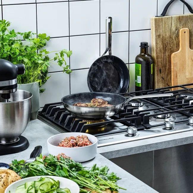 Набор сковородок KitchenAid Stainless Steel 20 и 28 см серебристый