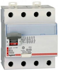 УЗО Legrand P304 4P 40A 300mA тип AC (411728)
