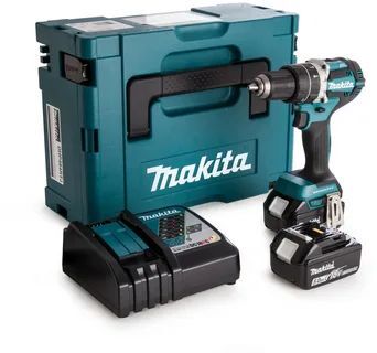 Ударная дрель Makita DDF482RTJ 18V с АКБ 2x3,0 Ah и ЗУ