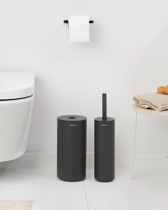 Набор аксессуаров для туалетной комнаты Brabantia "MindSet" 3пр графитовый 303685