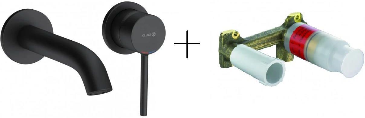 Смеситель для раковины Kludi Bozz 382443976, матовый черный