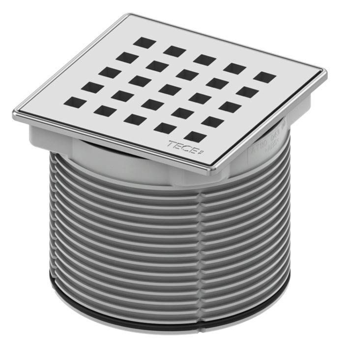 Дренажная решетка TECE Drainpoint S полированная нержавеющая сталь 3660007