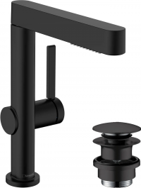 Смеситель Hansgrohe Finoris ComfortZone 230 черный матовый 76063670