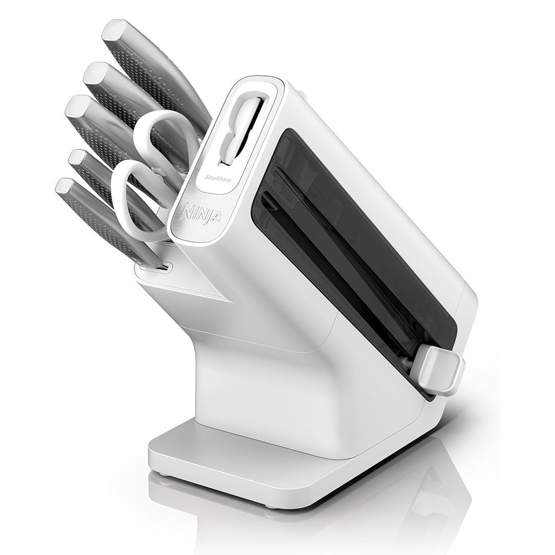 Набор ножей со встроенной точилкой Foodi Ninja StaySharp 6 предметов, белый