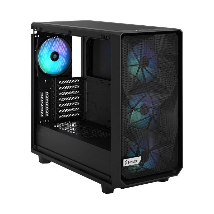 Корпус компьютерный Fractal Design Meshify 2 RGB TG, Mid Tower, FD-C-MES2A-06, черный