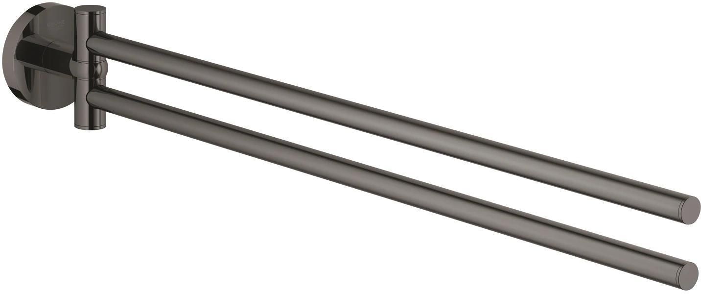 Двойной держатель полотенец Grohe Essentials 40371A01, графитовый
