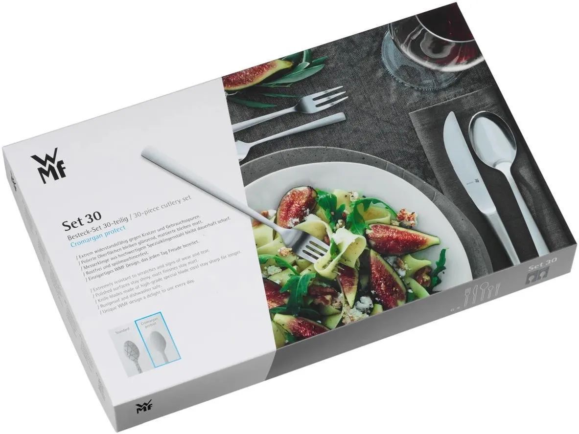 Набор столовых приборов WMF Kult Monoblock, на 6 персон, 30 предметов (4000530700261)