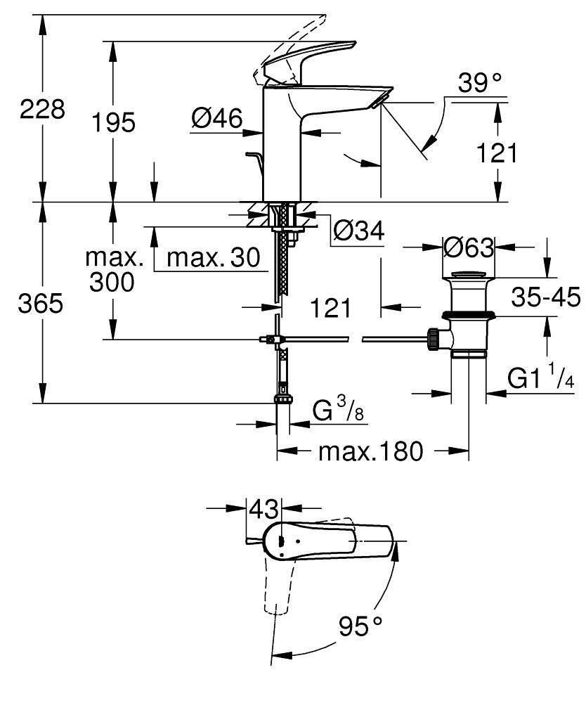 Смеситель Grohe Eurosmart 23393243E