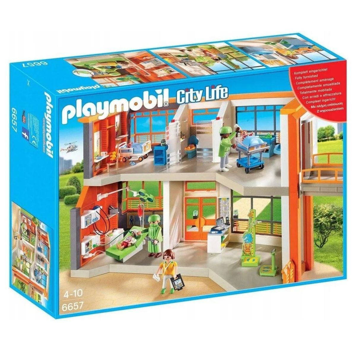 Playmobil City Life 6657 Детская клиника, 291 дет.