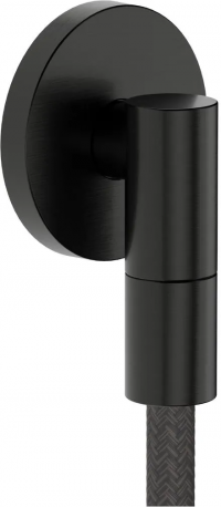 Подключение шланга Hansgrohe FixFit Fine S с обратным клапаном, круглый, черный хром матовый 28882340