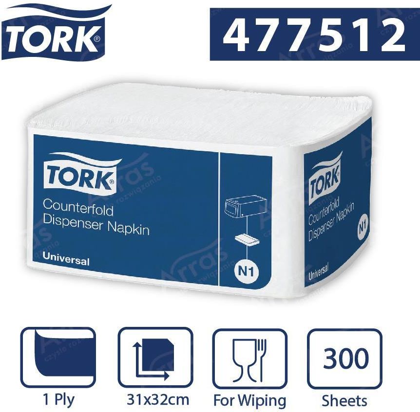 Диспенсер для салфеток Tork Counterfold N1 477512, белый