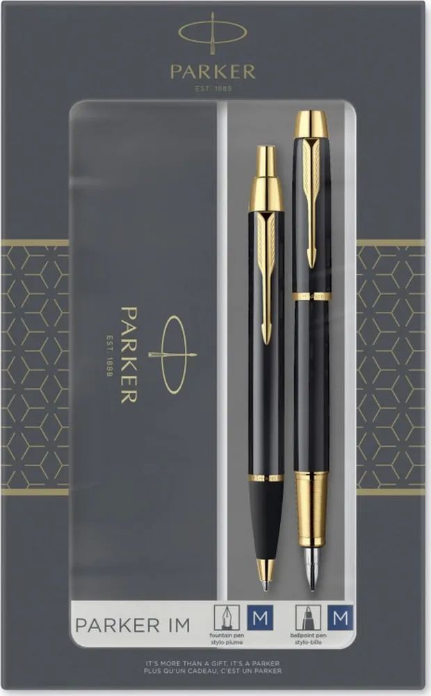 Набор Parker IM Core Black GT из перьевой и шариковой ручек (2093216)