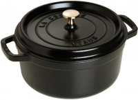 Чугунная круглая кастрюля Staub Cocotte Ø 20 см, чёрная 40509-487-0