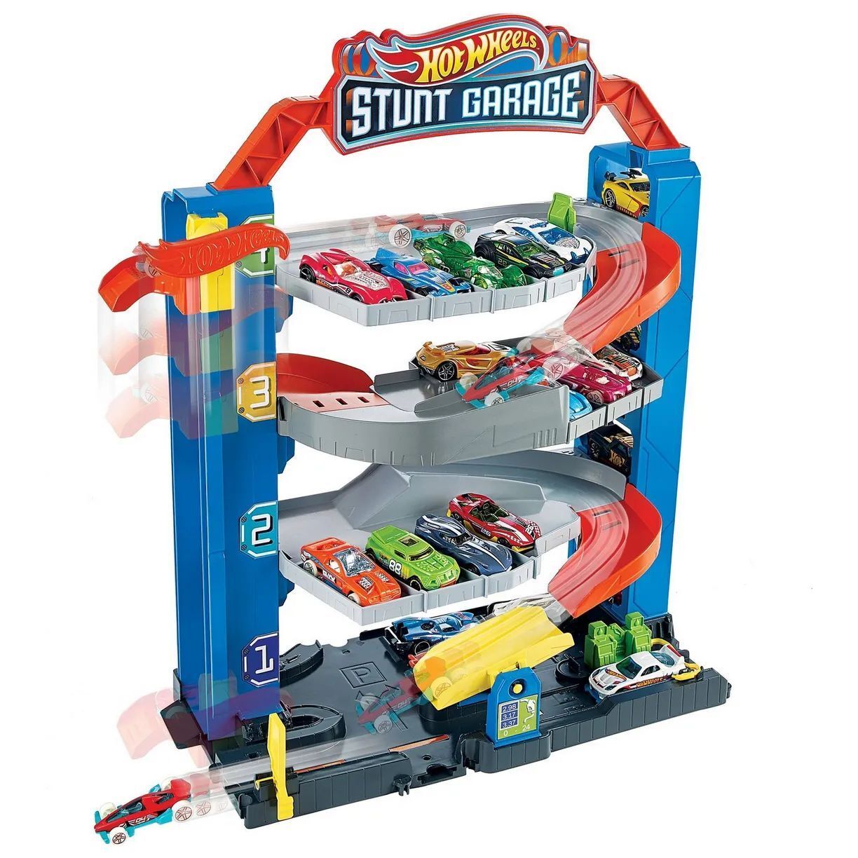 Игровой набор Hot Wheels City Переносной гараж многоуровневый GNL70