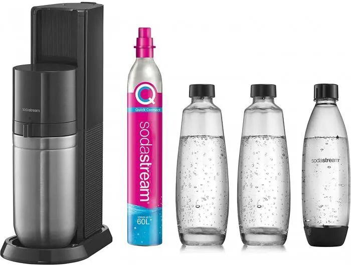 Комплект: Сифон Sodastream (Темно-серый) + 2 бутылки + С02 1016813490