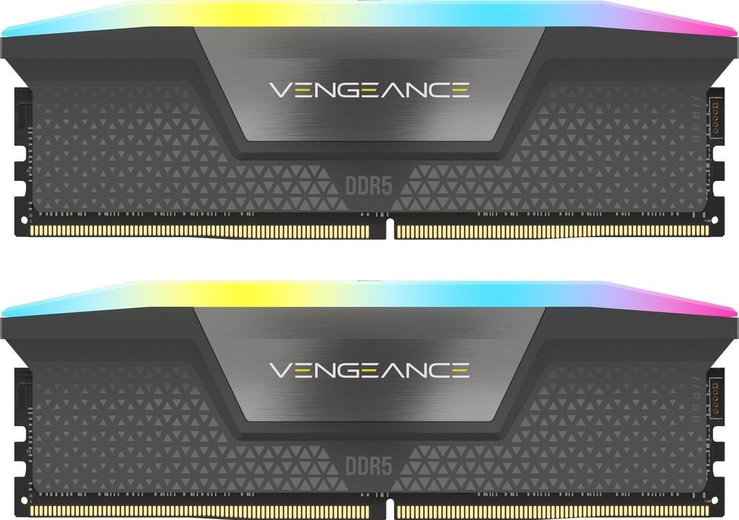 Оперативная память Corsair Vengeance RGB, DDR5, 64 GB, 6000MHz, CL30 (CMH64GX5M2B6000Z30)