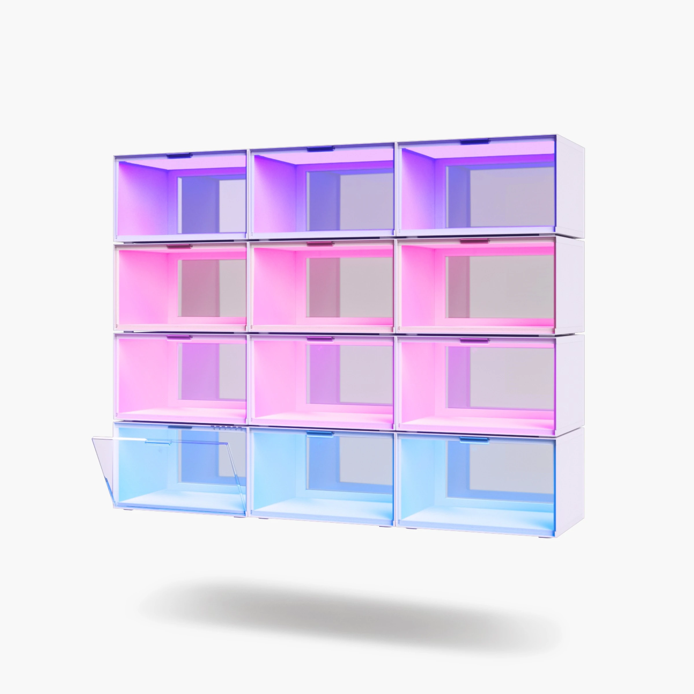 Комплект витрин с подсветкой Nanoleaf SQFX01K02-4WT x Fantaqi EXPO, 4 шт.